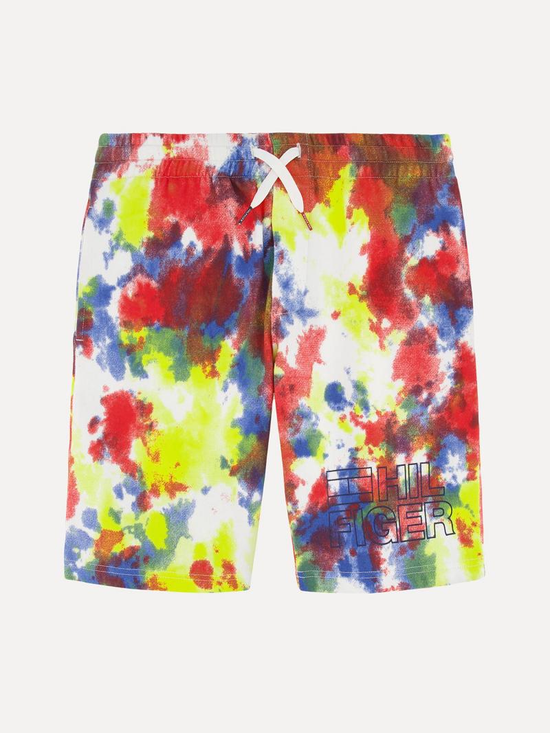 Fiú Tommy Hilfiger Tie-dye Rövidnadrág Színes | HU 2190PJJ